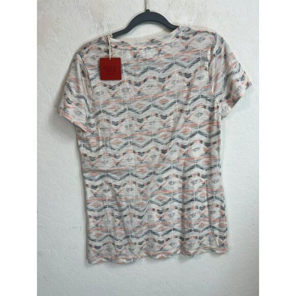 Mossimo Sz Large Inside Out Look Southwestern Print Tee Shirt T Shirt NWT - Picture 4 of 6